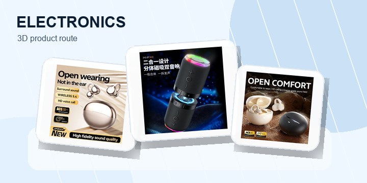 Electronics 3D category card