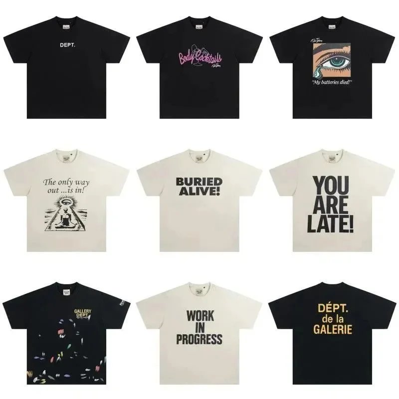 DEPT. Graphic Black Casual T-Shirt