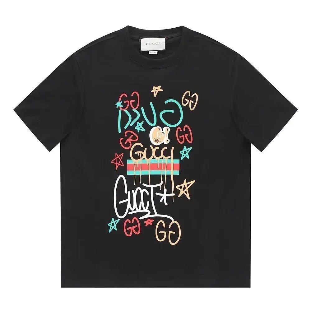 Gucci Graphic Black Casual T-Shirt