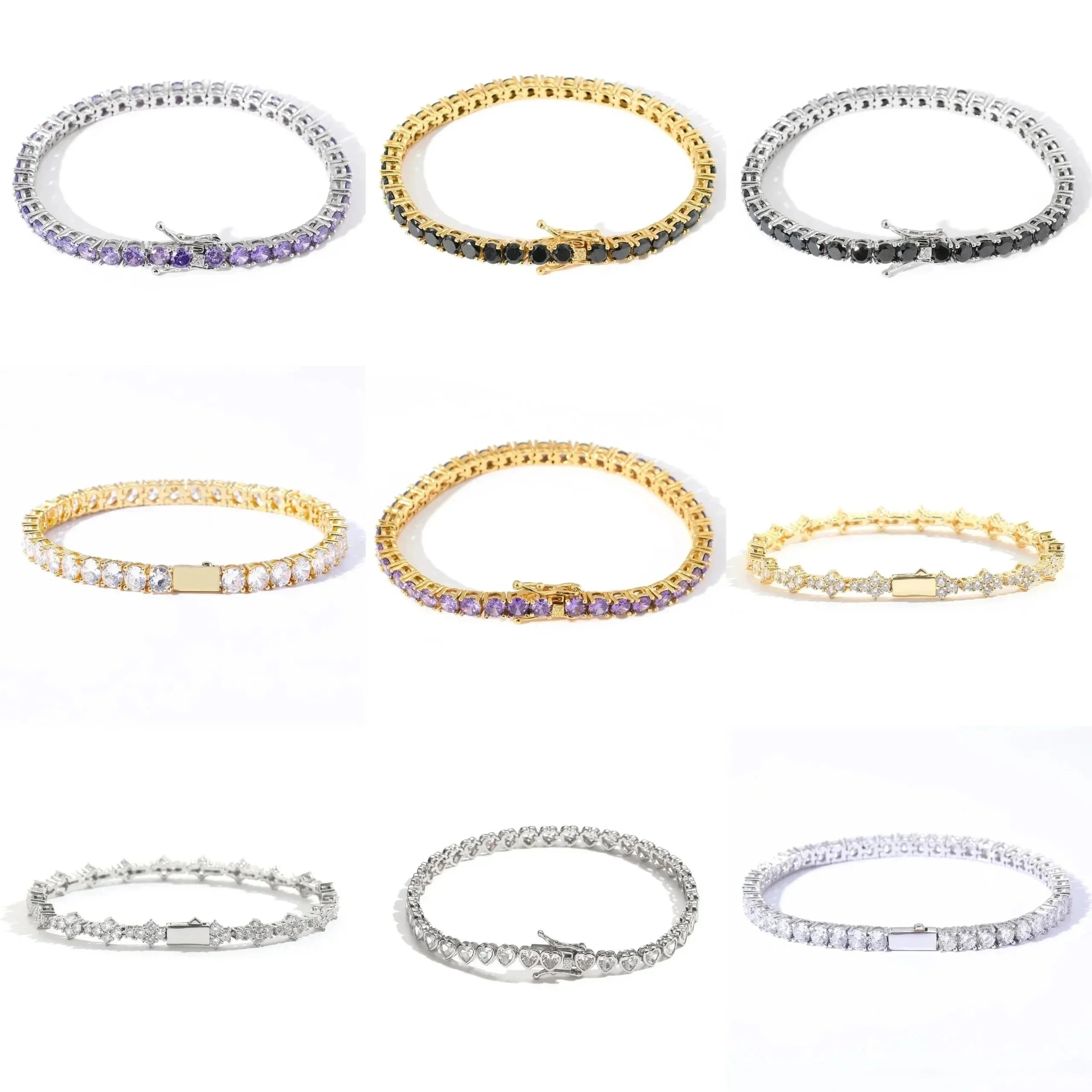 Crystal Bracelet Gold Silver Multi Color Fashion Jewelry