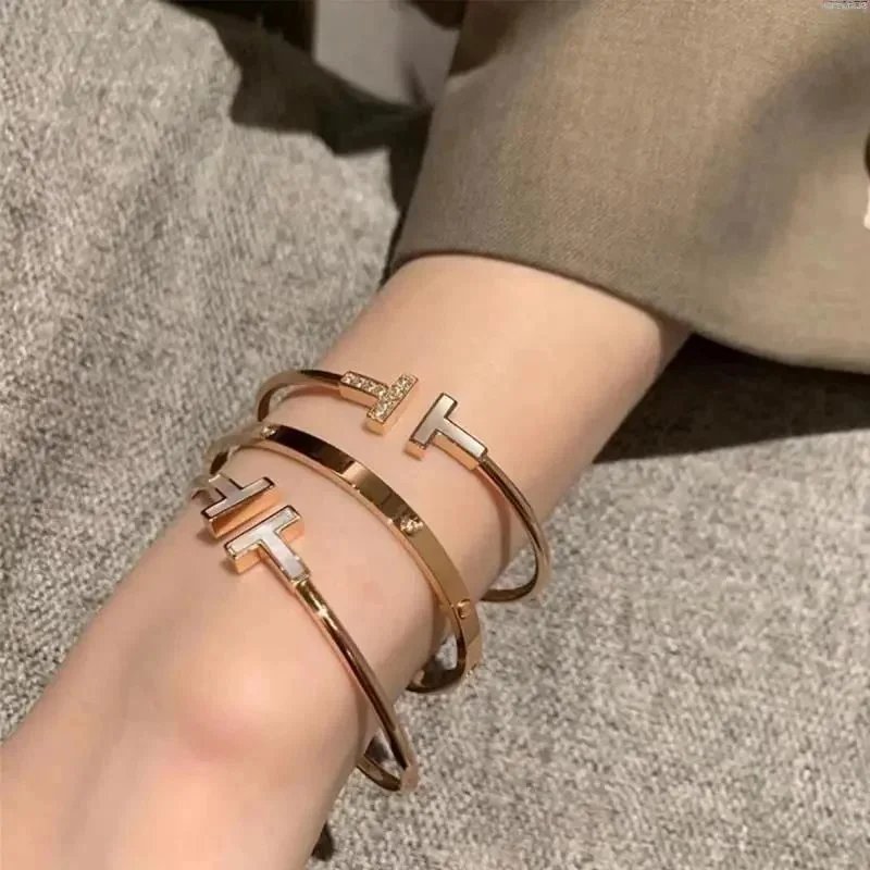 Gold T Bar Bracelet Set Fashion Jewelry