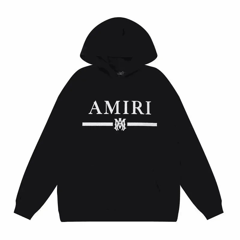 Amiri Logo Black Hoo