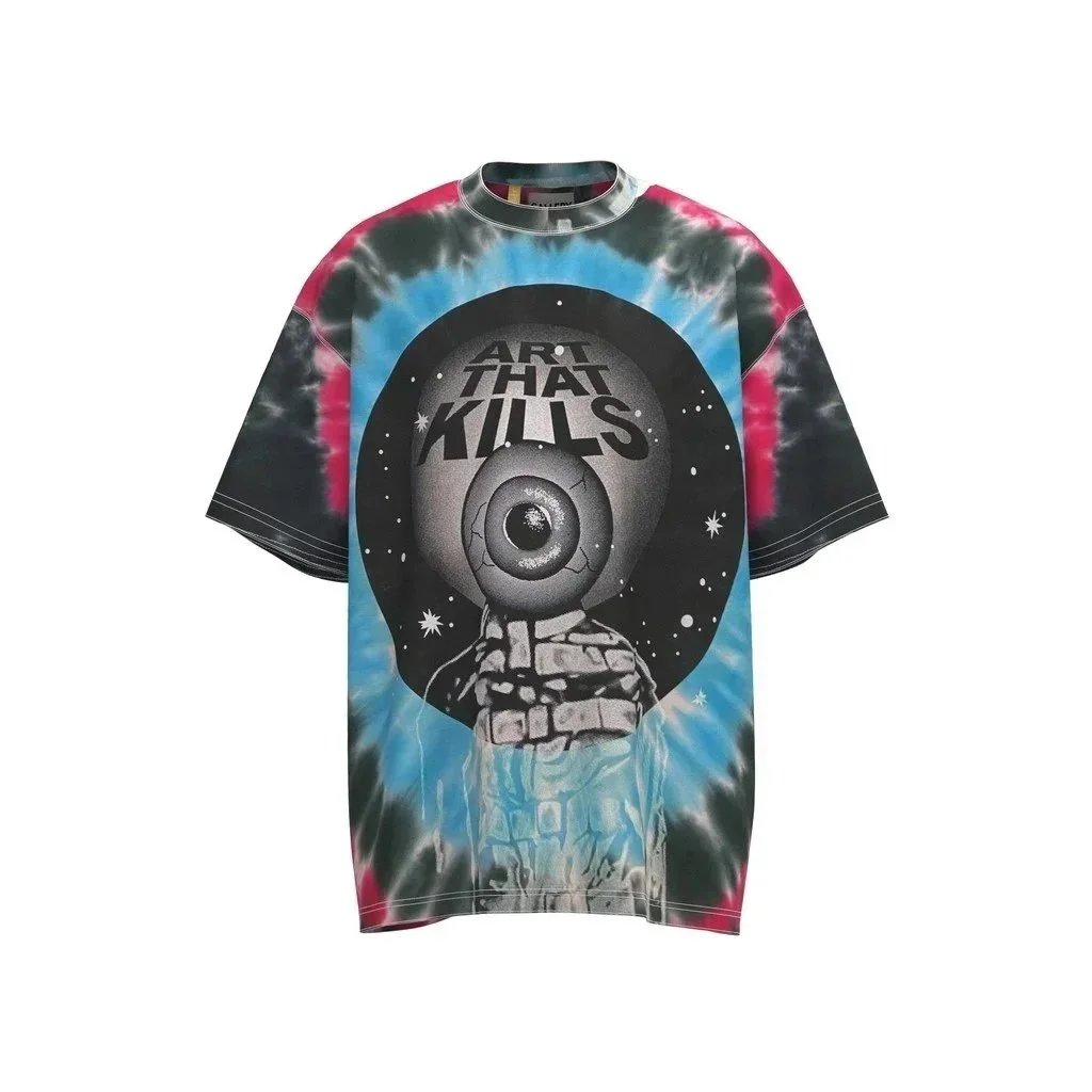 Art That Kills Tie Dye Black Graphic T-Shirt