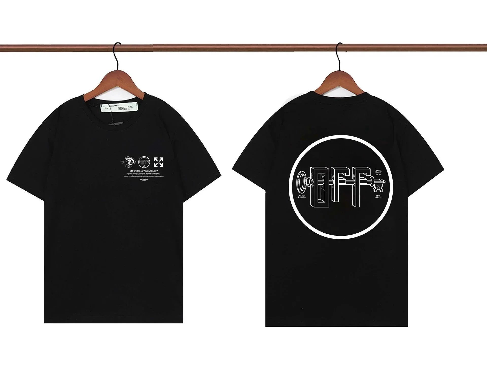 Off-White Black Graphic Print T-Shirt