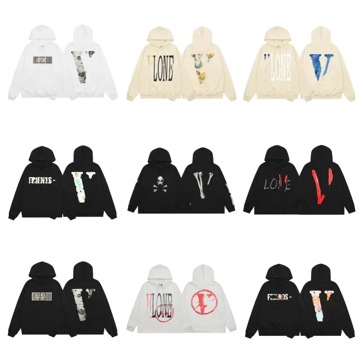 Vlone Hoodie Black G