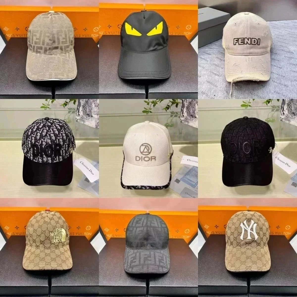 Dior Baseball Cap Multi Color Fashion Hat