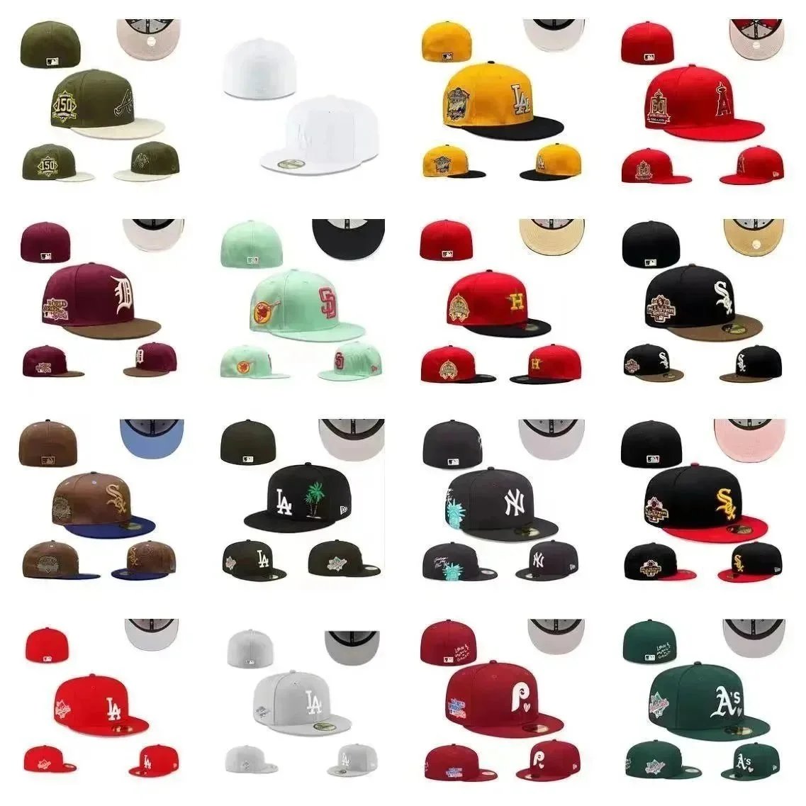 MLB Baseball Cap Multi Color Snapback Hat