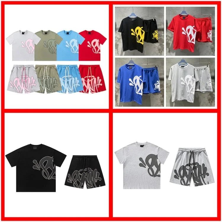 Unisex Graphic Tee And Shorts Set Multi Color Casual Streetwear