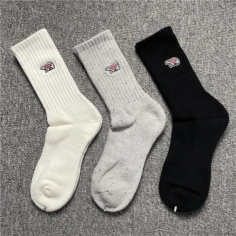 Cotton Crew Socks Wh