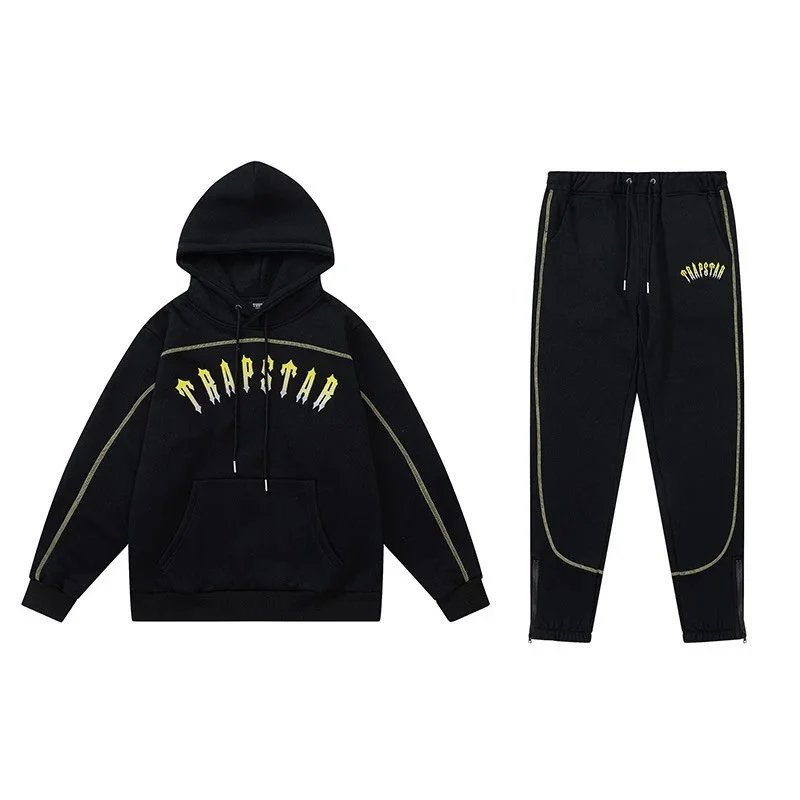 Trapstar Hoodie Set Black Streetwear
