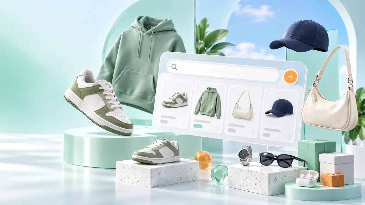 3D fashion product discovery board